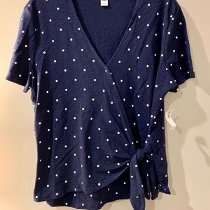 Old Navy faux tie top